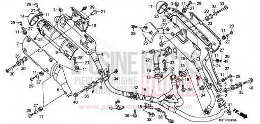 EXHAUST MUFFLER XL1000VA9 de 2009